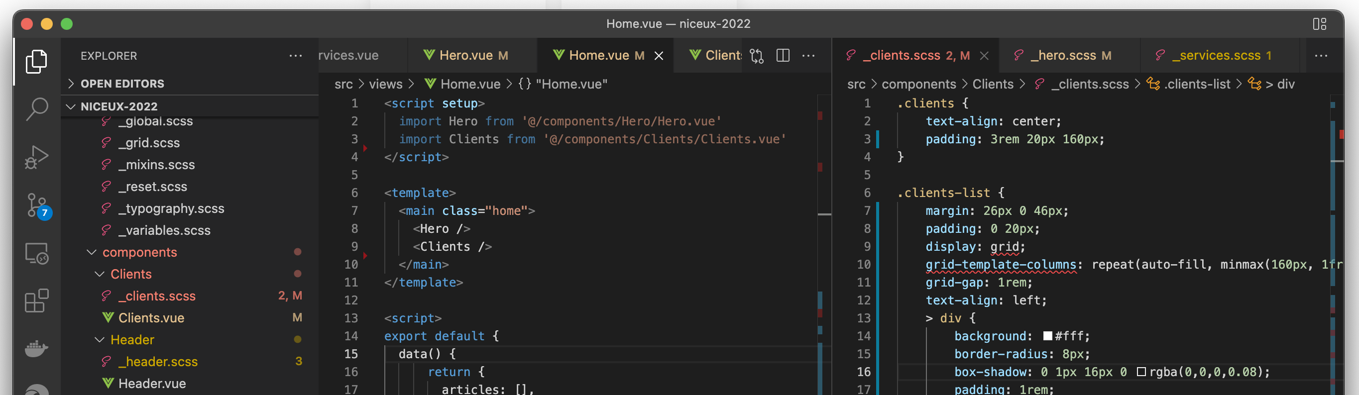 Graphical interface of Visual Studio Code to show our coding chops